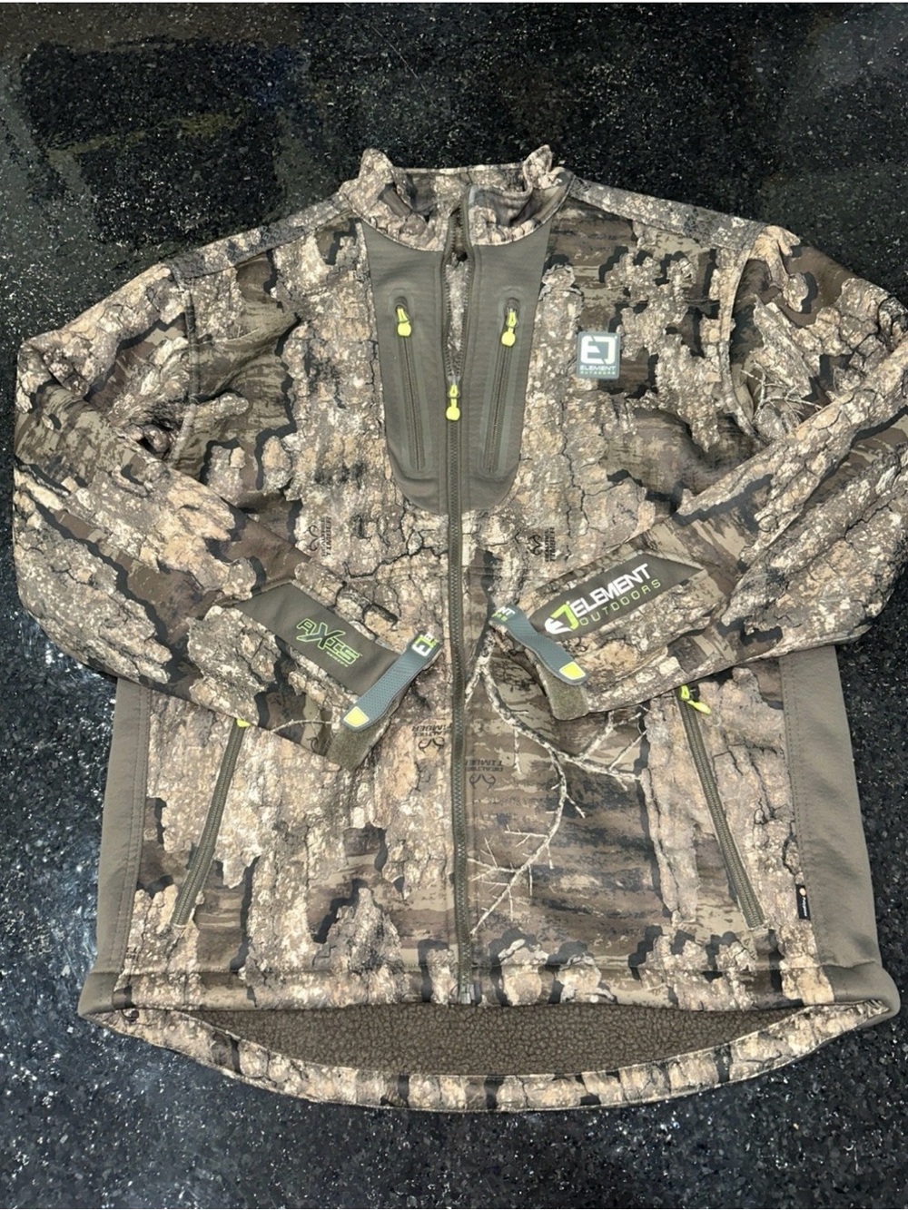 Element Outdoors Axis Series Heavy Fleece Lined Full Zip Jacket Camo Timber XL